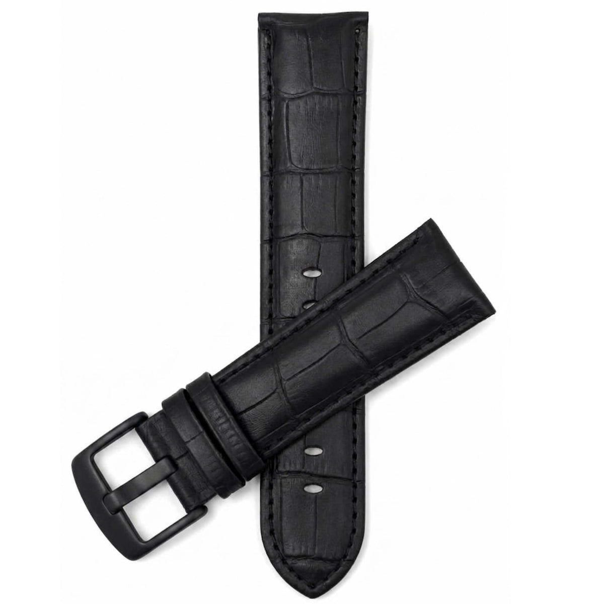 Bandini Leather Alligator Pattern Watch Band – 18mm 20mm 22mm 24mm 26mm