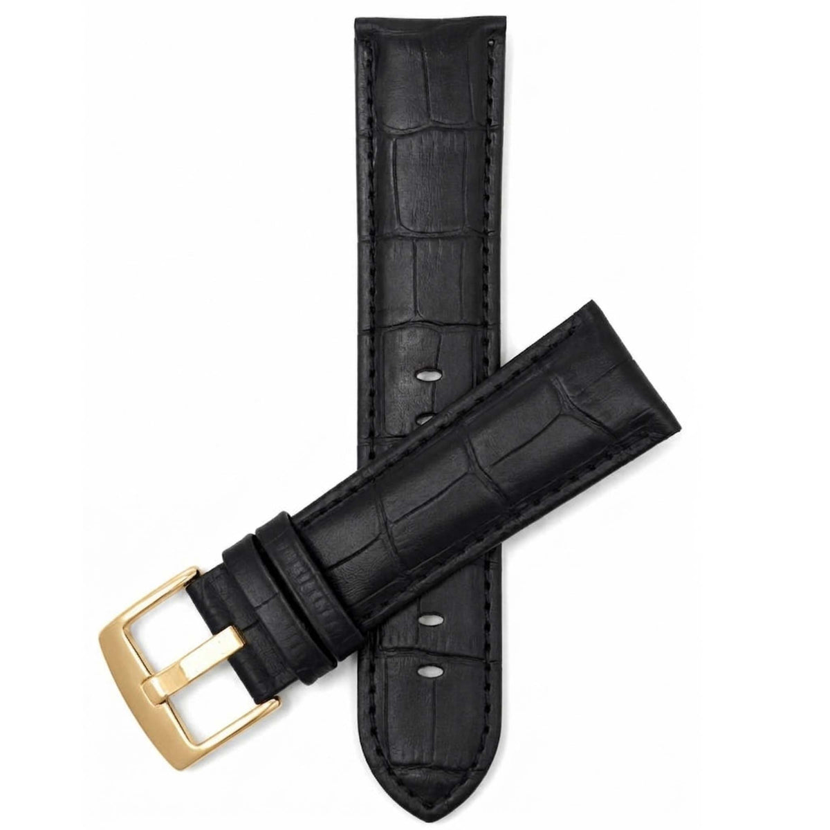 Bandini Leather Alligator Pattern Watch Band – 18mm 20mm 22mm 24mm 26mm
