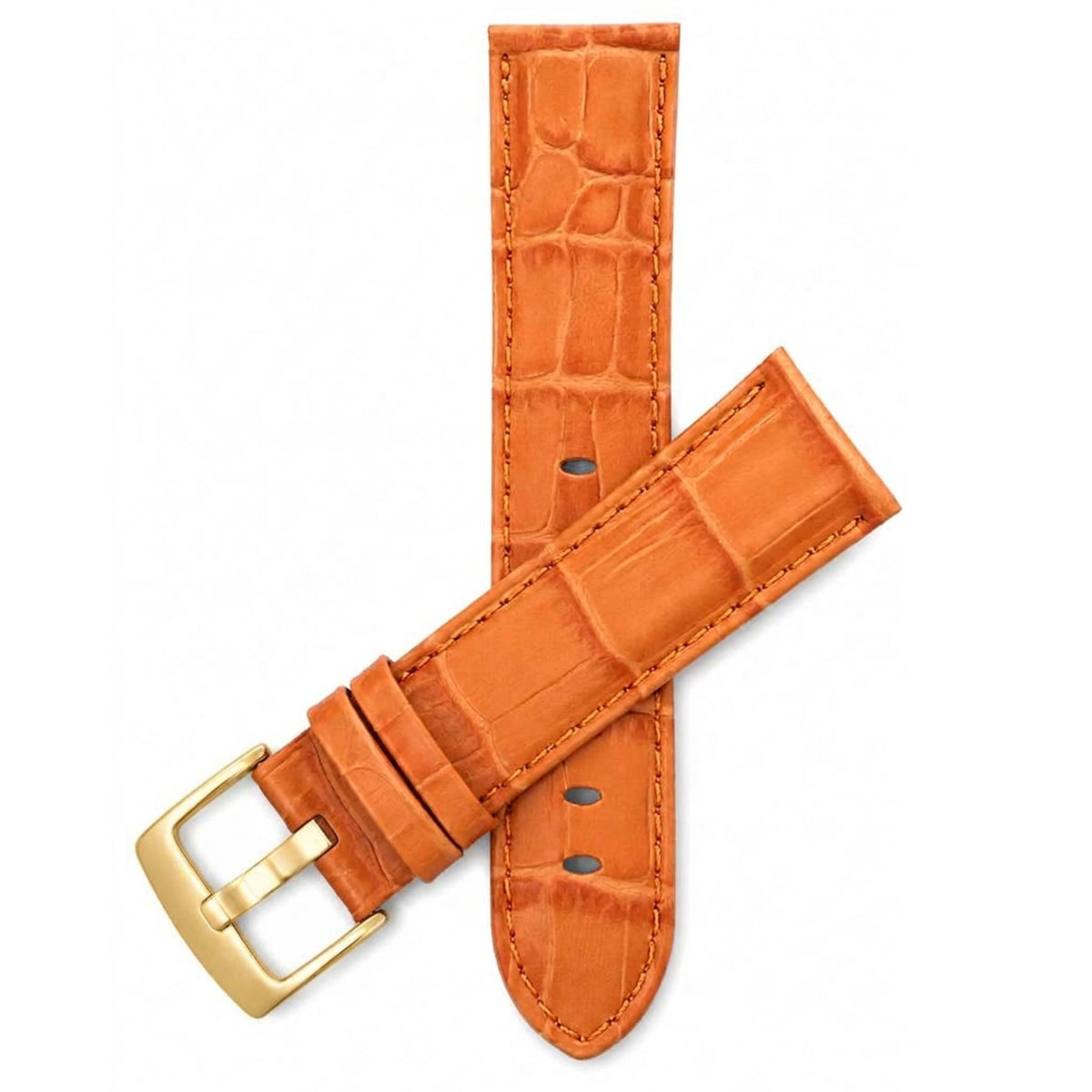 Bandini Leather Alligator Pattern Watch Band – 18mm 20mm 22mm 24mm 26mm