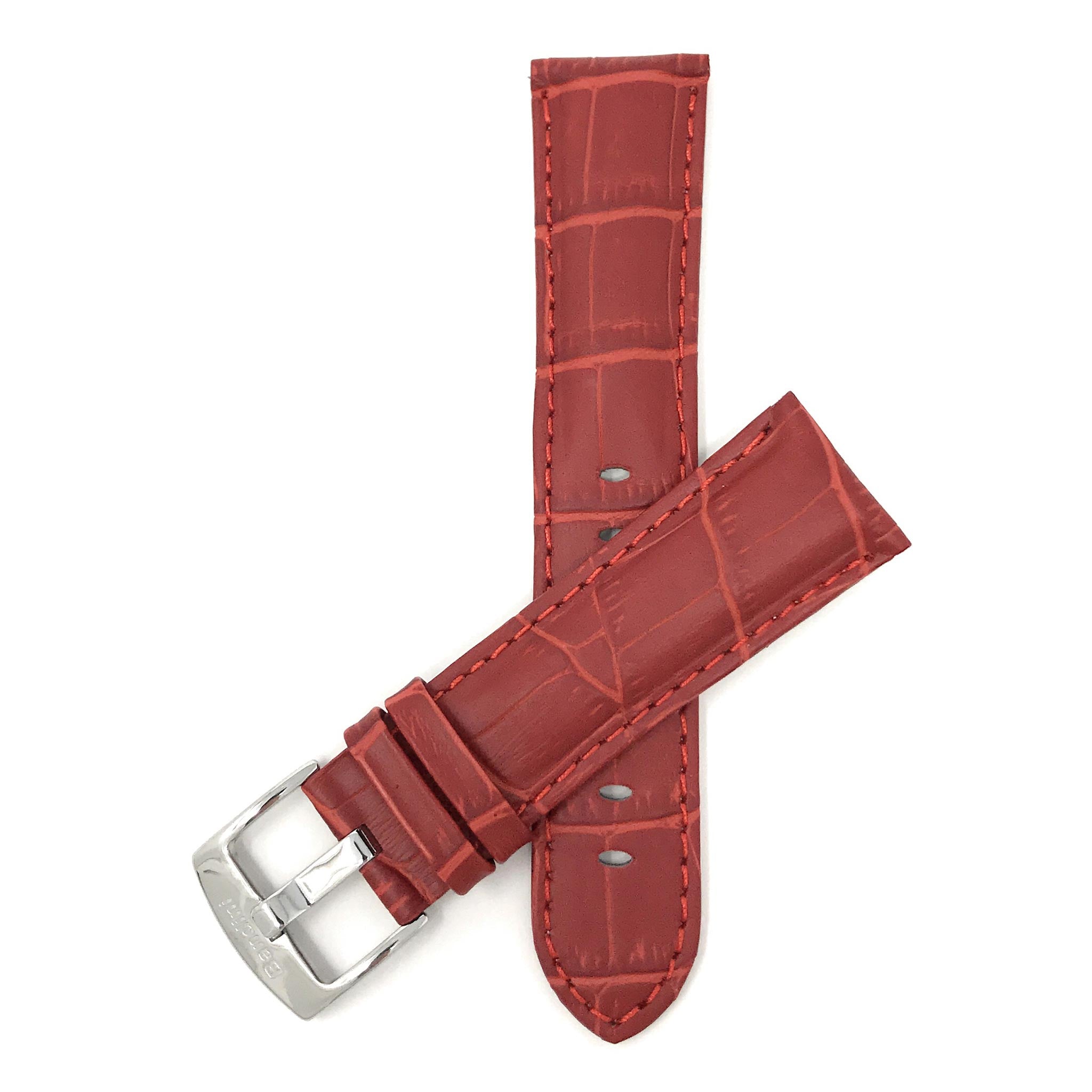 Bandini Leather Alligator Pattern Watch Band – 18mm 20mm 22mm 24mm 26mm