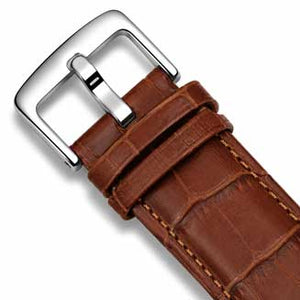 Dark Tan / Silver Buckle