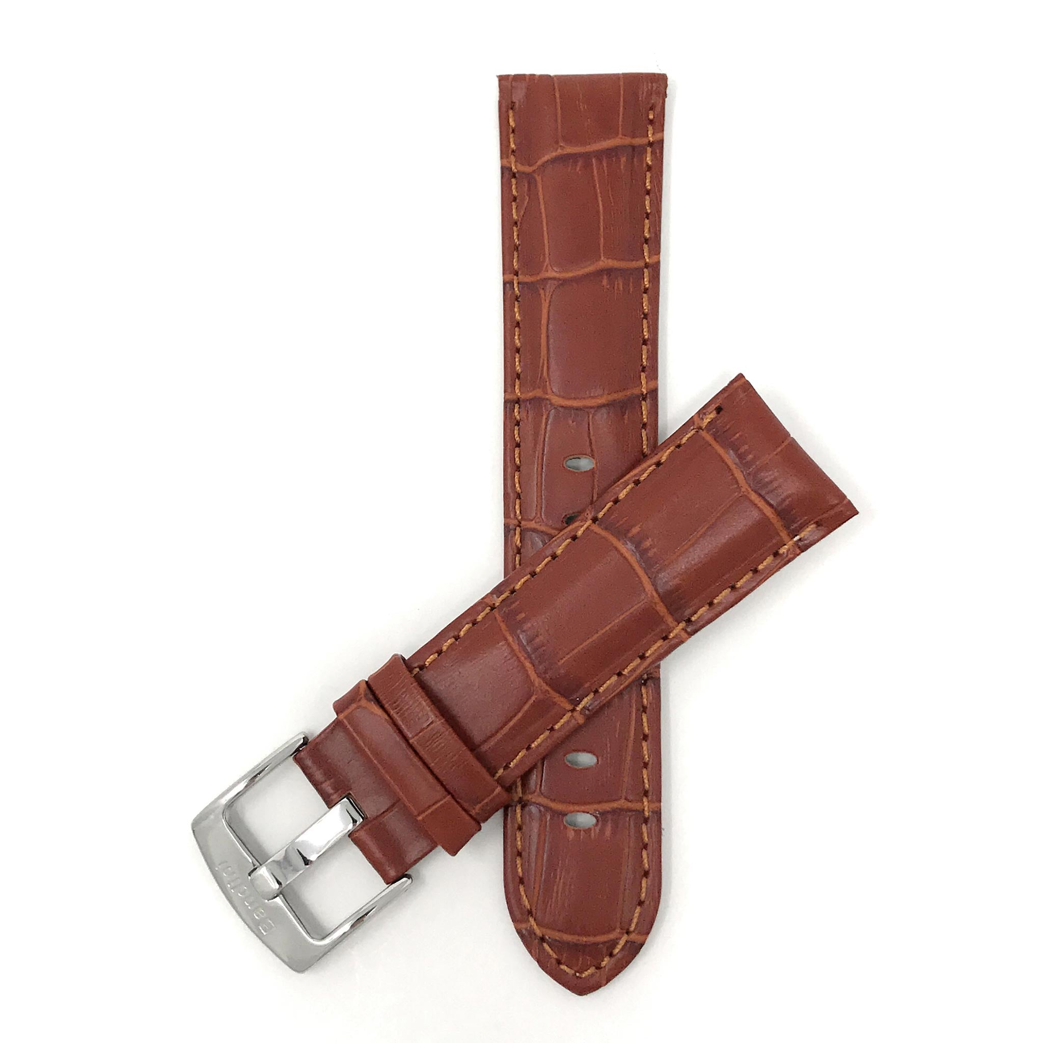 Bandini Leather Alligator Pattern Watch Band – 18mm 20mm 22mm 24mm 26mm