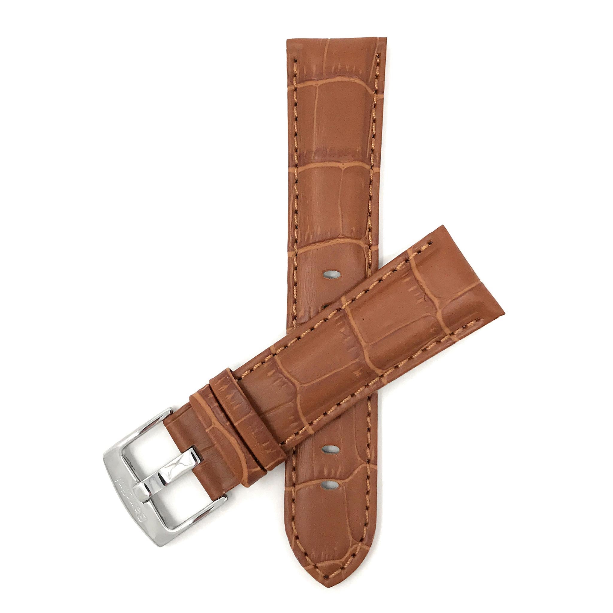 Bandini Leather Alligator Pattern Watch Band – 18mm 20mm 22mm 24mm 26mm