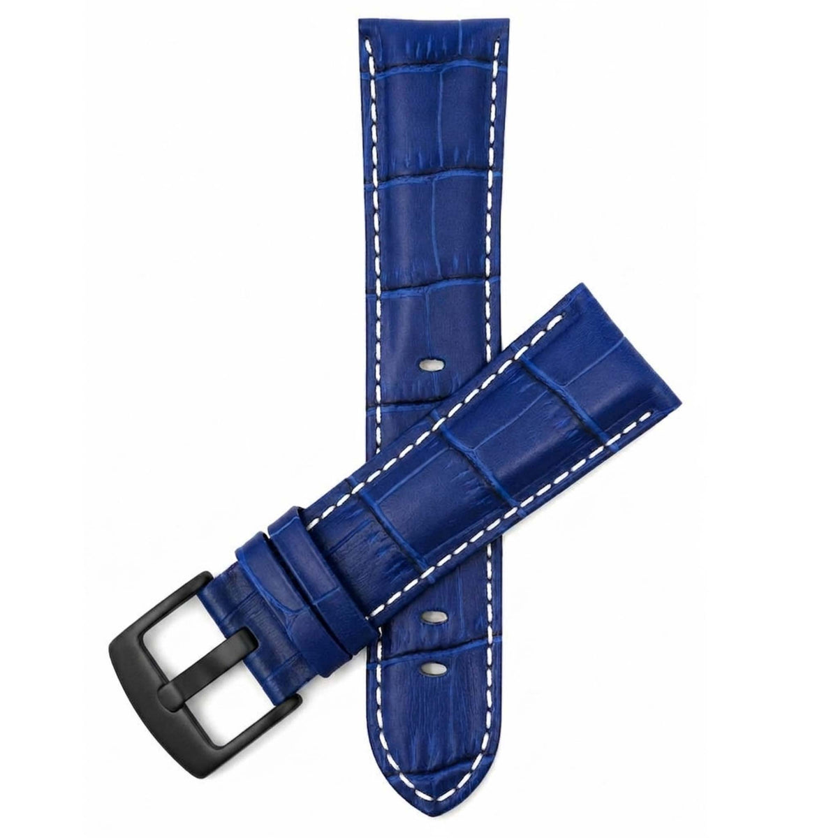 Bandini Leather Alligator Pattern Watch Band – 18mm 20mm 22mm 24mm 26mm