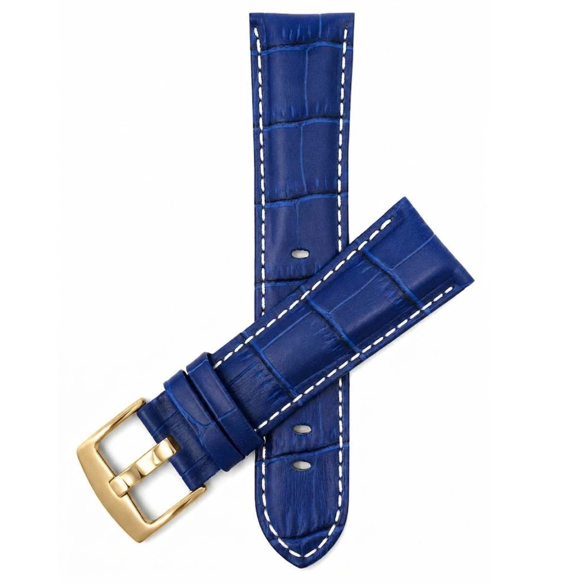 Bandini Leather Alligator Pattern Watch Band – 18mm 20mm 22mm 24mm 26mm