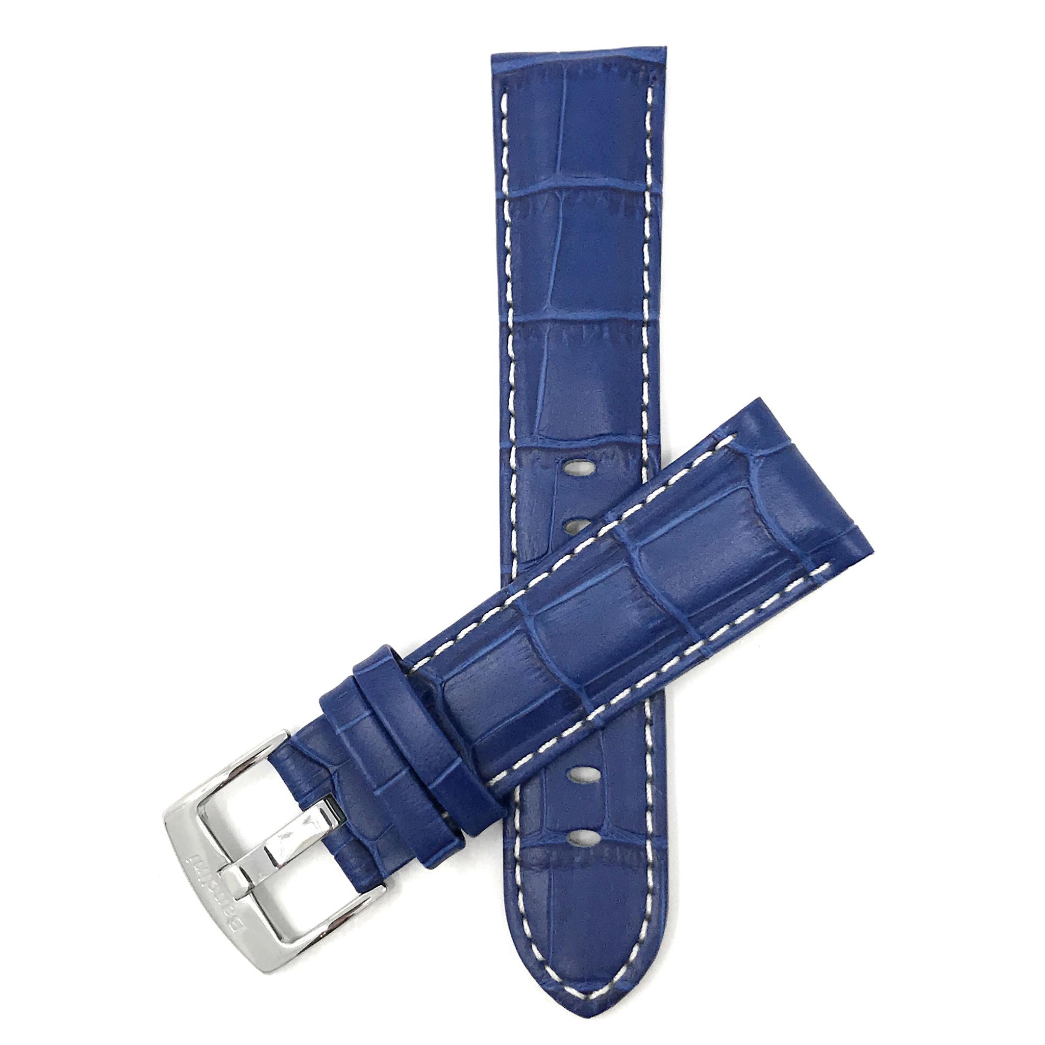Bandini Leather Alligator Pattern Watch Band – 18mm 20mm 22mm 24mm 26mm