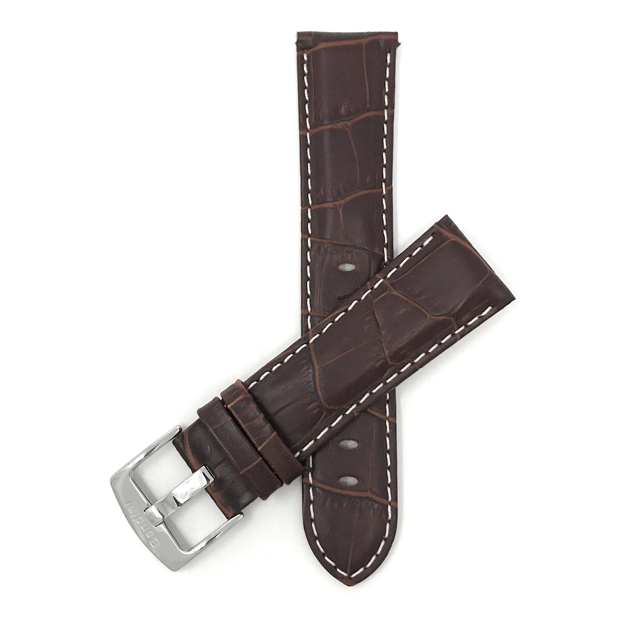 Bandini Leather Alligator Pattern Watch Band – 18mm 20mm 22mm 24mm 26mm