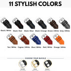 Bandini Leather Alligator Pattern Watch Band – 18mm 20mm 22mm 24mm 26mm