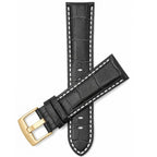 Bandini Leather Alligator Pattern Watch Band – 18mm 20mm 22mm 24mm 26mm