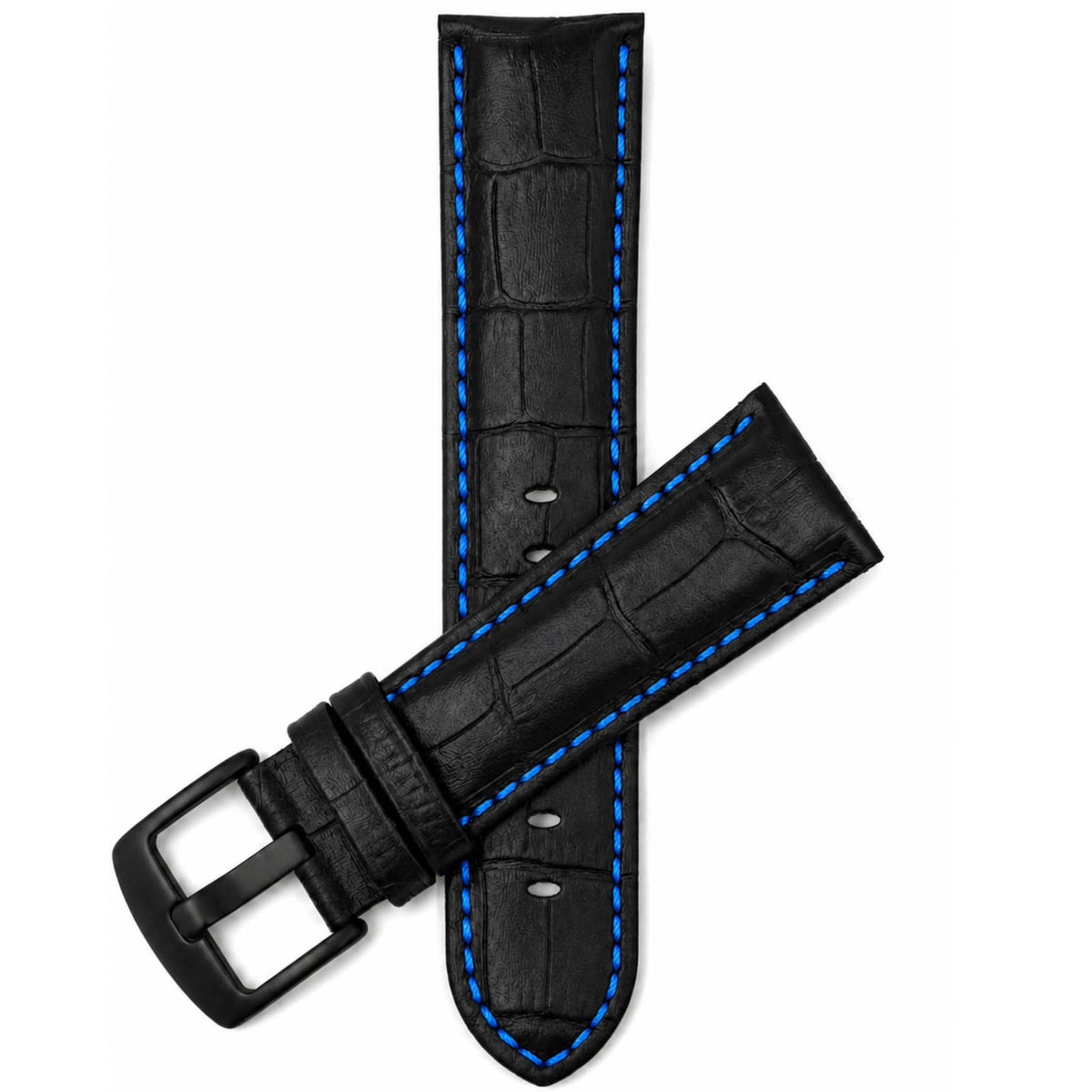Bandini Leather Alligator Pattern Watch Band – 18mm 20mm 22mm 24mm 26mm