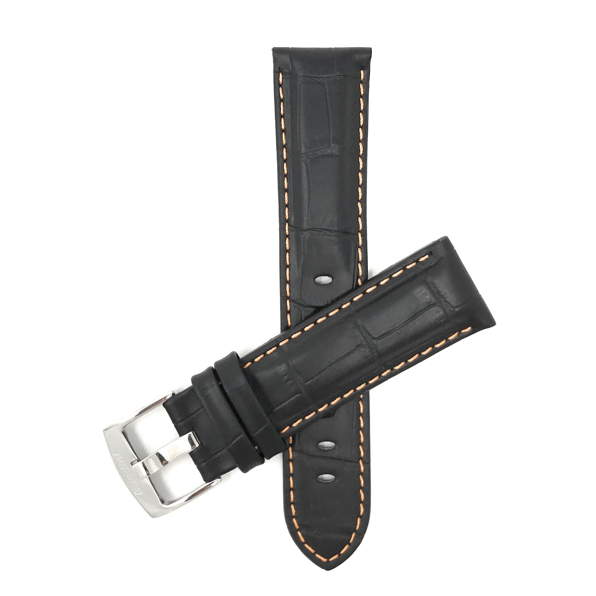 Bandini Leather Alligator Pattern Watch Band – 18mm 20mm 22mm 24mm 26mm