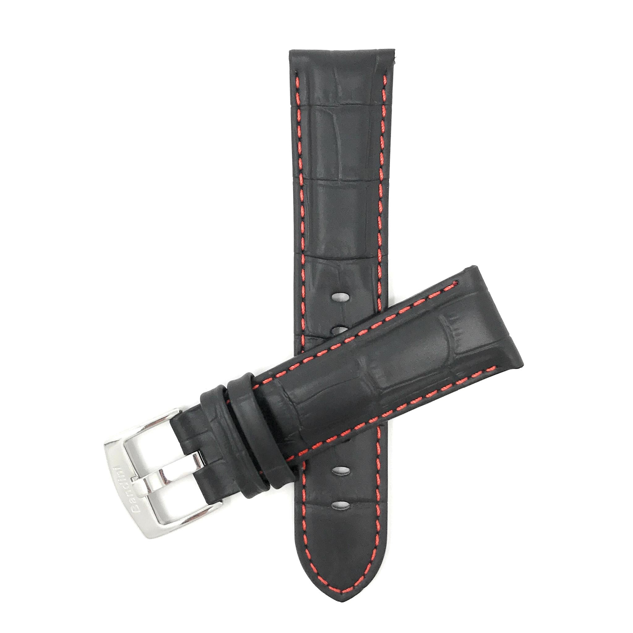 Bandini Leather Alligator Pattern Watch Band – 18mm 20mm 22mm 24mm 26mm
