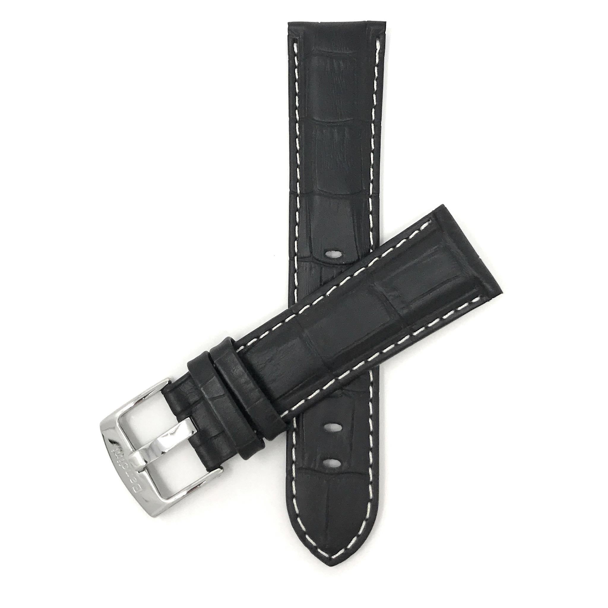 Bandini Leather Alligator Pattern Watch Band – 18mm 20mm 22mm 24mm 26mm