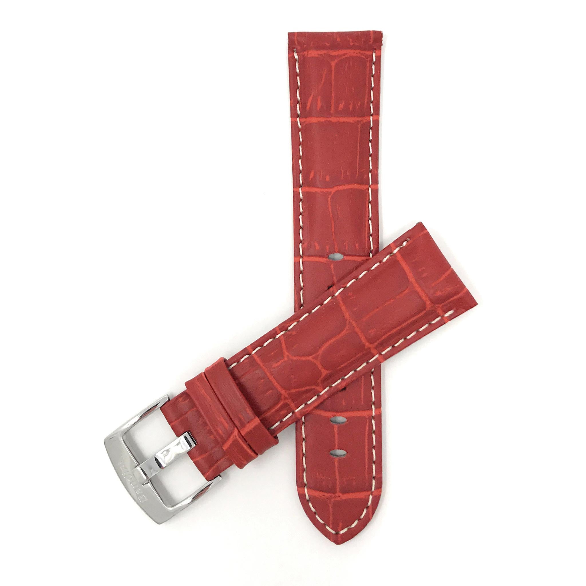 Bandini Leather Alligator Pattern Watch Band – 18mm 20mm 22mm 24mm 26mm