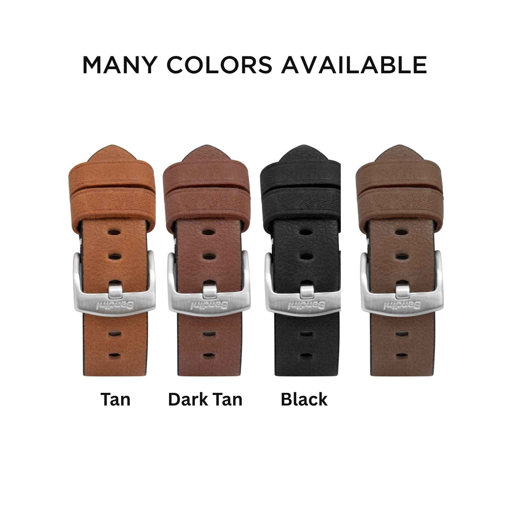 Bandini Mens Distressed Leather Watch Band for Apple Watch