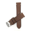 Bandini Mens Distressed Leather Watch Band Strap, Minimal Stitch - 20mm, 22mm, 24mm