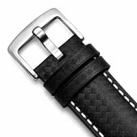 Black and White / Silver Buckle