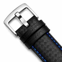 Black and Blue / Silver Buckle