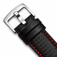 Black and Red / Silver Buckle