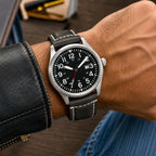 Bandini Mens Leather Watch Strap, Double Stitch - 22mm, 24mm