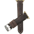Bandini Mens Vintage Distressed Leather Watch Band for Apple Watch