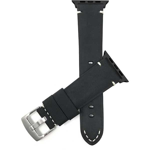 Bandini Mens Vintage Distressed Leather Watch Band for Apple Watch