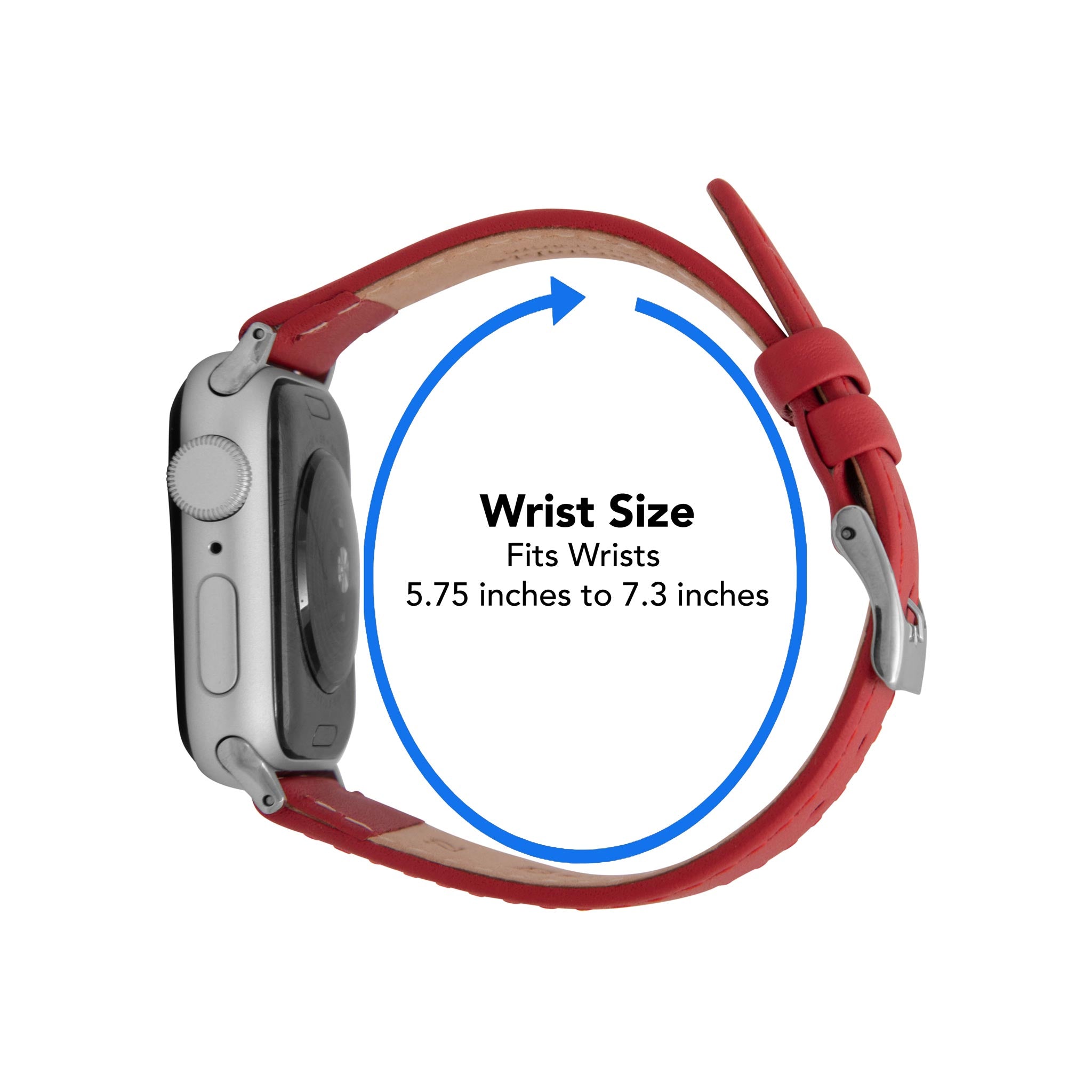 Bandini Classic Thin Leather Watch Band for Apple Watch - Buffalo Pattern