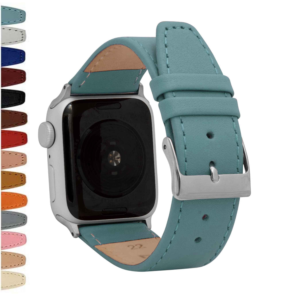 Bandini Classic Thin Leather Watch Band for Apple Watch