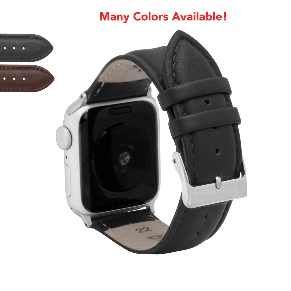 Bandini Leather Classic Watch Band for Apple Watch - Semi-Padded