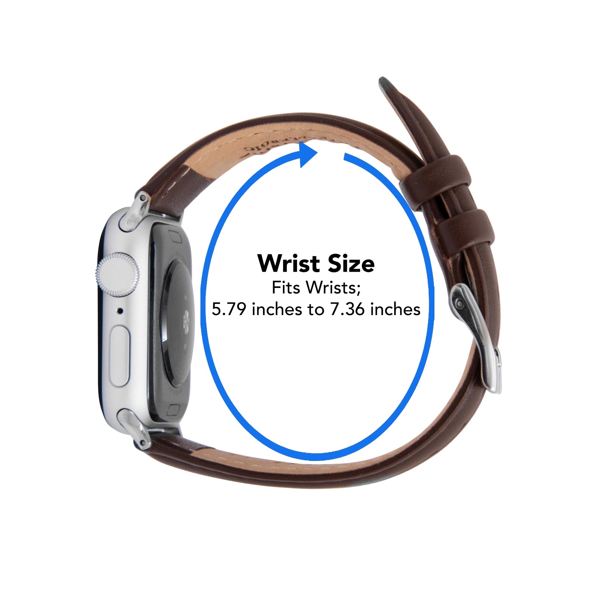 Bandini Leather Classic Watch Band for Apple Watch - Semi-Padded