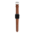 Bandini Mens Classic Padded Leather Watch Band for Apple Watch