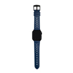 Bandini Leather Rally Racing Watch Band for Apple Watch - Black Buckle