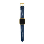 Bandini Leather Rally Racing Watch Band for Apple Watch - Gold Buckle