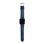 Bandini Leather Rally Racing Watch Band for Apple Watch - Silver Buckle