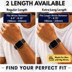 Bandini Leather Rally Racing Watch Band for Apple Watch - Silver Buckle