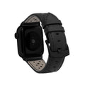 Bandini Leather Rally Racing Watch Band for Apple Watch - Black Buckle