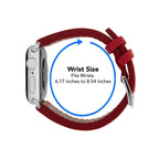 Bandini Leather Aviator Watch Band for Apple Watch - White Stitch