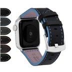 Bandini Two-Tone Leather Aviator Watch Band for Apple Watch