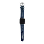 Bandini Mens Leather Watch Band for Apple Watch - Alligator Pattern
