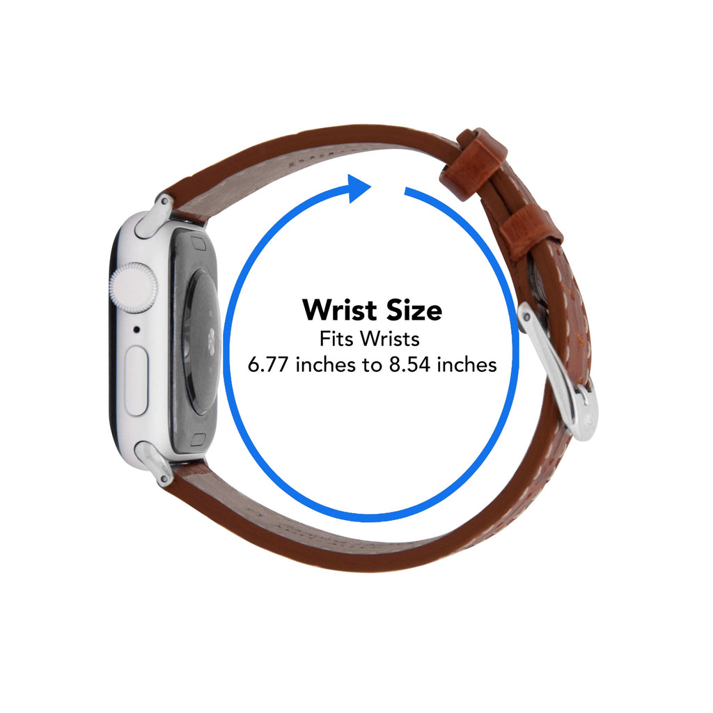 Bandini Leather Alligator Pattern Watch Band for Apple Watch Ð Square Tip