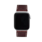 Bandini Leather Alligator Pattern Watch Band for Apple Watch Ð Square Tip
