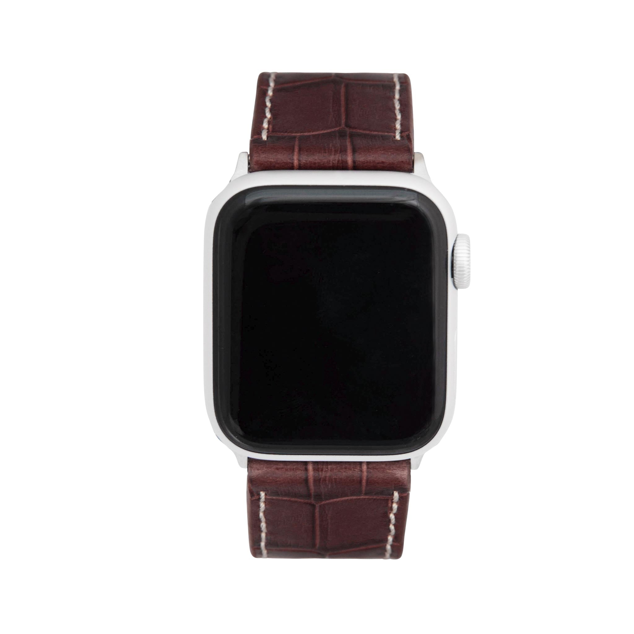 Bandini Leather Alligator Pattern Watch Band for Apple Watch Ð Square Tip
