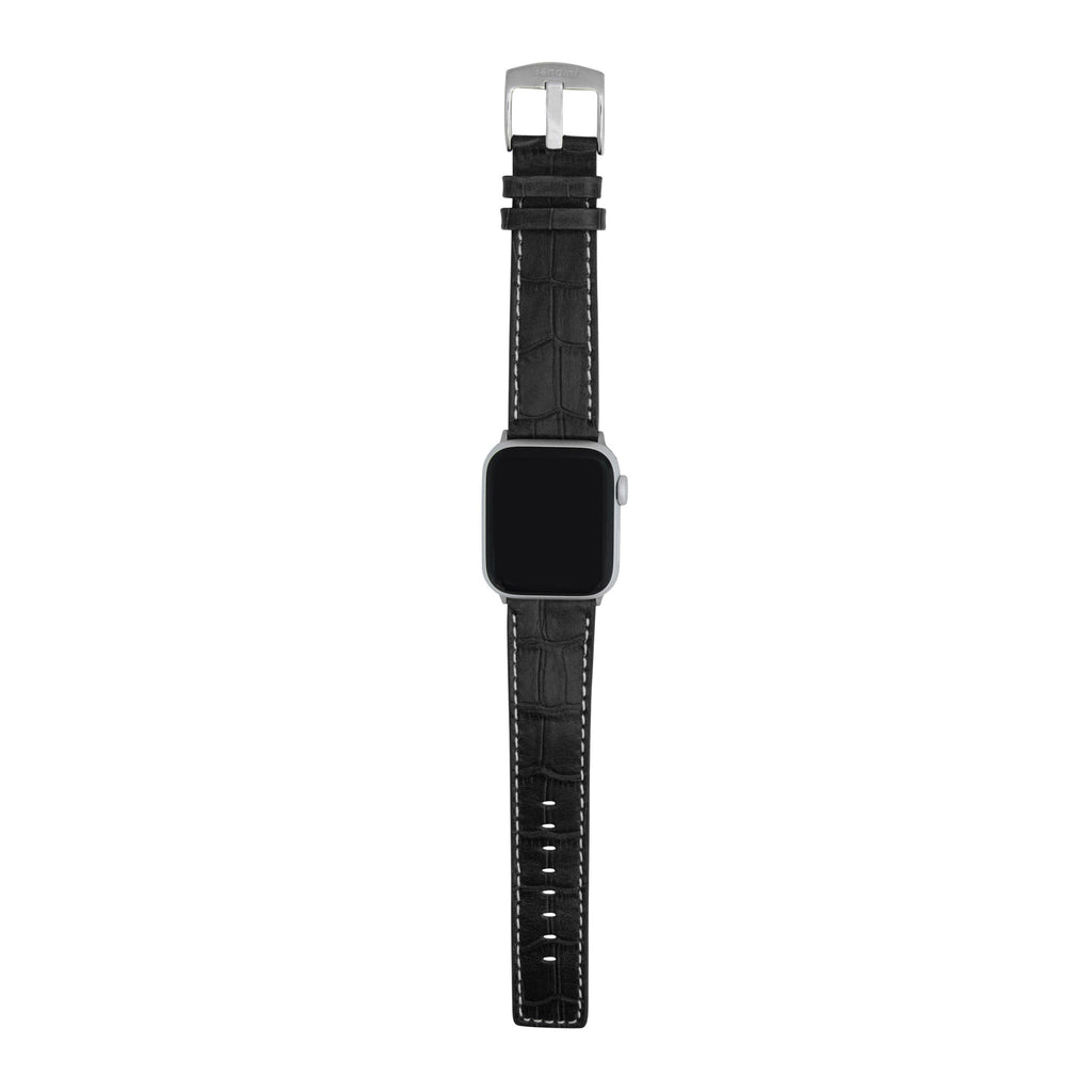 Bandini Leather Alligator Pattern Watch Band for Apple Watch Ð Square Tip