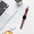 Bandini Mens Distressed Leather Watch Band for Apple Watch