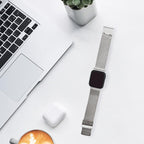 Bandini Thick Stainless Steel Mesh Watch Band for Apple Watch