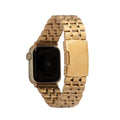Bandini Stainless Steel Metal Watch Band for Apple Watch - Deployment Clasp