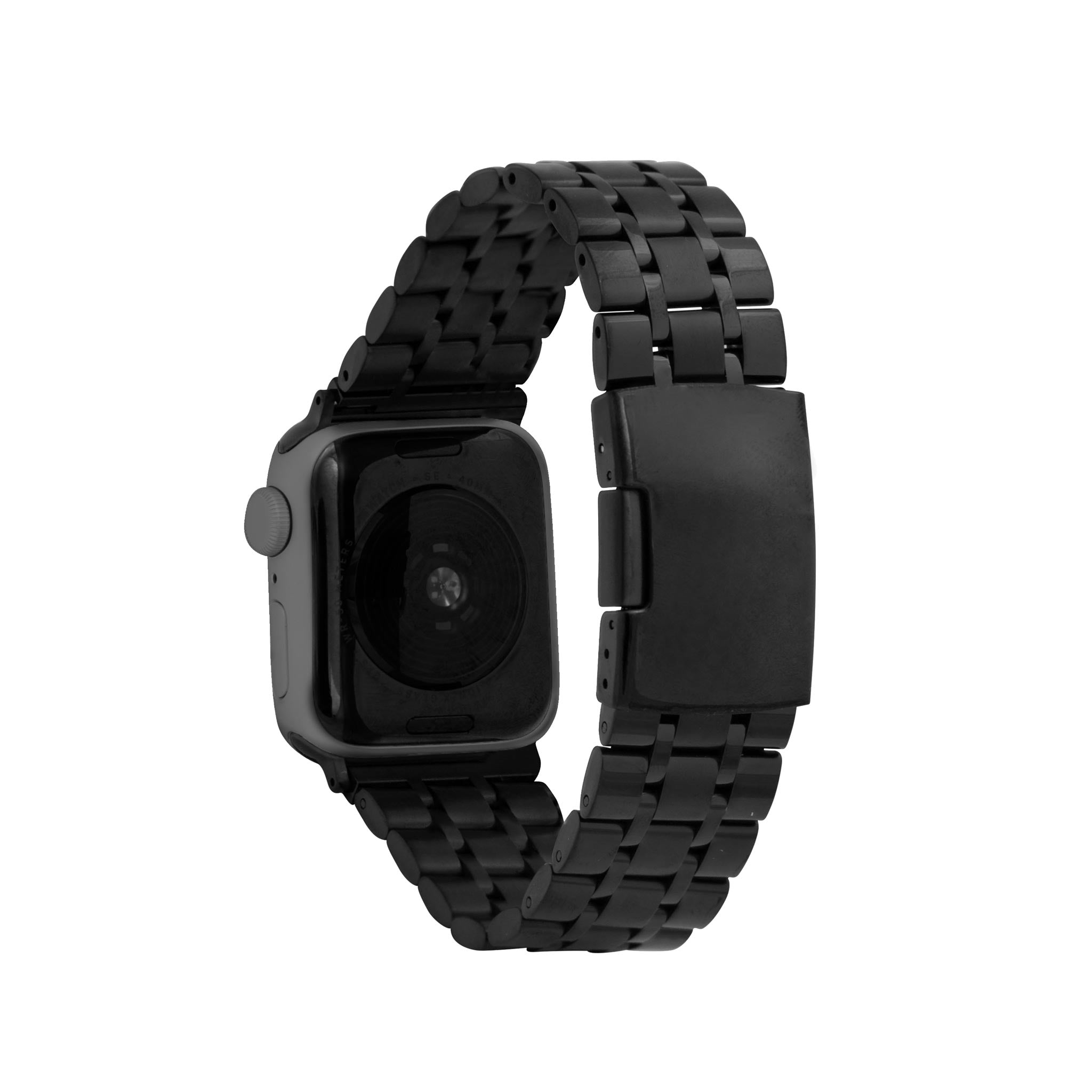 Bandini Stainless Steel Metal Watch Band for Apple Watch - Deployment Clasp