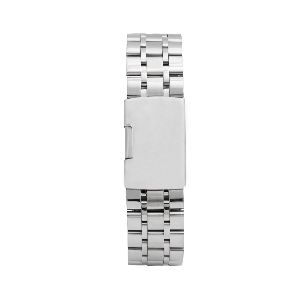Bandini Stainless Steel Metal Watch Band for Apple Watch - Deployment Clasp