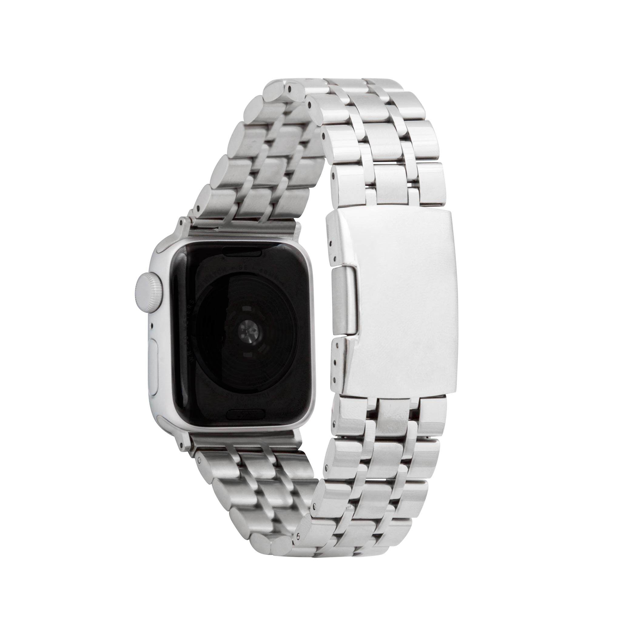 Bandini Stainless Steel Metal Watch Band for Apple Watch - Deployment Clasp