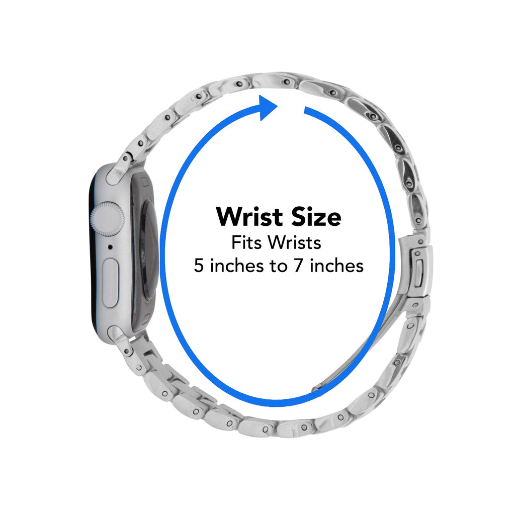 Bandini Stainless Steel Metal Watch Band for Apple Watch - Butterfly Clasp